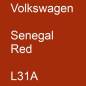 Preview: Volkswagen, Senegal Red, L31A.